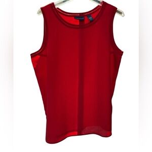 Karen Scott Red Short Sleeve Top NWOT